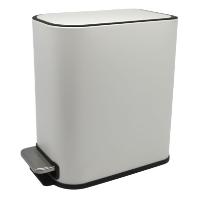 ΚΑΛΑΘΙ ΜΠΑΝΙΟΥ BELLO 5lt SOFT CLOSE SLIM ΜΕΤΑΛΛΙΚΟ ΑΣΠΡΟ ΜΑΤ ANKOR