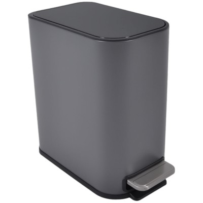 ΚΑΛΑΘΙ ΜΠΑΝΙΟΥ BELLO 5lt SOFT CLOSE SLIM ΜΕΤΑΛΛΙΚΟ ΓΚΡΙ ΜΑΤ ANKOR