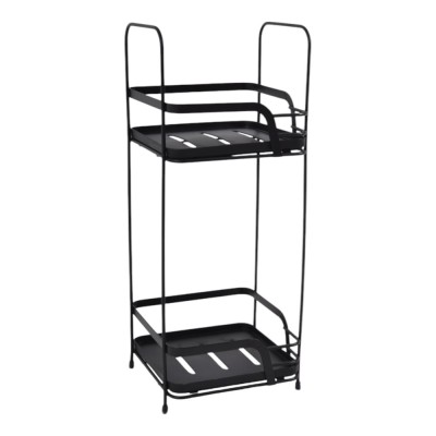 ΡΑΦΙΕΡΑ ΜΠΑΝΙΟΥ ΔΙΠΛΗ ΜΕΤΑΛΛΙΚΗ ΣΕ ΜΑΥΡΟ ΧΡΩΜΑ 16x15,5x40εκ. ANKOR