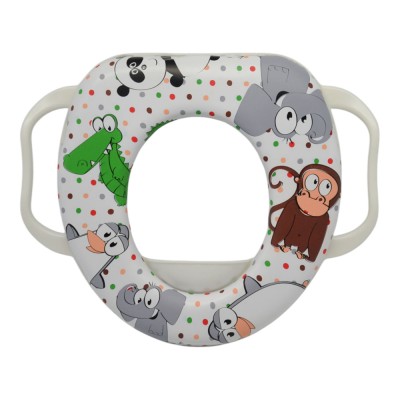 ΚΑΠΑΚΙ ΤΟΥΑΛΕΤΑΣ ΠΑΙΔΙΚΟ ΠΛΑΣΤΙΚΟ ΜΕ ΜΑΞΙΛΑΡΑΚΙ ΚΑΙ ΣΧΕΔΙΟ ΖΩΑΚΙΑ 29,5x35x 6,5εκ. ANKOR