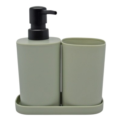 ΣΕΤ ΑΞΕΣΟΥΑΡ ΜΠΑΝΙΟΥ ΠΛΑΣΤΙΚΟ 3 ΤΕΜΑΧΙΩΝ ΣΕ ΦΥΣΤΙΚΙ ΜΑΤ ΧΡΩΜΑ ANKOR