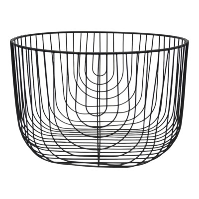 ΦΡΟΥΤΙΕΡΑ ΜΕΤΑΛΛΙΚΗ ΣΕ ΜΑΥΡΟ ΜΑΤ ΧΡΩΜΑ 25x25x16,5εκ.ANKOR