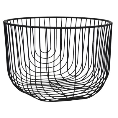 ΦΡΟΥΤΙΕΡΑ ΜΕΤΑΛΛΙΚΗ ΣΕ ΜΑΥΡΟ ΜΑΤ ΧΡΩΜΑ 20,5x20,5x13,5εκ.ANKOR