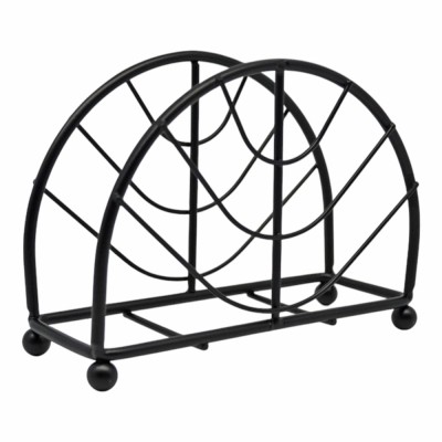 ΧΑΡΤΟΠΕΤΣΕΤΟΘΗΚΗ ΜΕΤΑΛΛΙΚΗ ΣΕ ΜΑΥΡΟ ΜΑΤ ΧΡΩΜΑ 13,5x5x10,5εκ.ANKOR