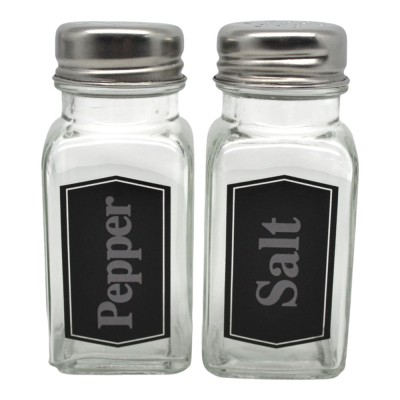 ΣΕΤ 24 ΤΕΜ ΑΛΑΤΟΠΙΠΕΡΑ ΓΥΑΛΙΝΑ ΜΕ ΑΝΟΞΕΙΔΩΤΟ ΚΑΠΑΚΙ Salt Pepper 70ml 4,1x4,1x9,4εκ. ANKOR