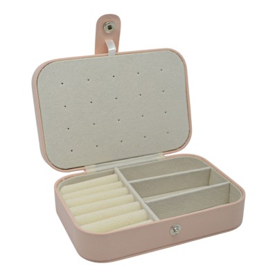 ΜΠΙΖΟΥΤΙΕΡΑ ΑΠΟ ΔΕΡΜΑΤΙΝΗ ΣΕ ΡΟΖ ΧΡΩΜΑ ΜΕ ΒΕΛΟΥΔΙΝΗ ΕΠΕΝΔΥΣΗ 16x11x5εκ. ANKOR