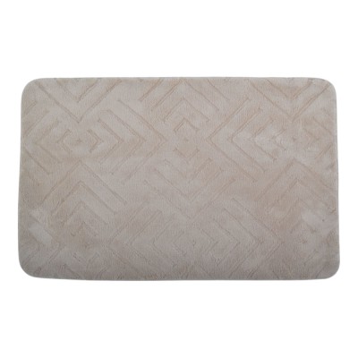 ΠΑΤΑΚΙ ΜΠΑΝΙΟΥ MEMORY FOAM ΣΕ ΜΠΕΖ ΧΡΩΜΑ ΜΕ PVC ΠΛΑΤΗ 50x80εκ.ANKOR