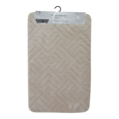 ΠΑΤΑΚΙ ΜΠΑΝΙΟΥ MEMORY FOAM ΣΕ ΜΠΕΖ ΧΡΩΜΑ ΜΕ PVC ΠΛΑΤΗ 50x80εκ.ANKOR
