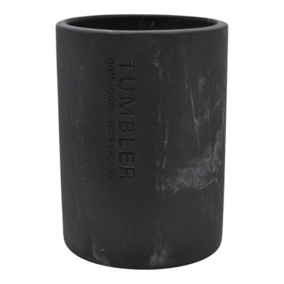 ΠΟΤΗΡΟΘΗΚΗ ΠΟΛΥΕΣΤΕΡΙΚΗ ΣΕ ΜΑΥΡΟ ΧΡΩΜΑ ΚΑΙ ΜΑΡΜΑΡΙΝΗ ΟΨΗ 7,5x7,5x10,7εκ.ANKOR