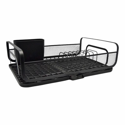 ΠΙΑΤΟΘΗΚΗ ΜΕΤΑΛΛΙΚΗ ΣΕ ΜΑΥΡΟ ΜΑΤ ΧΡΩΜΑ ΜΕ ΜΑΥΡΟ ΔΙΣΚΟ 43x28x14εκ.ANKOR