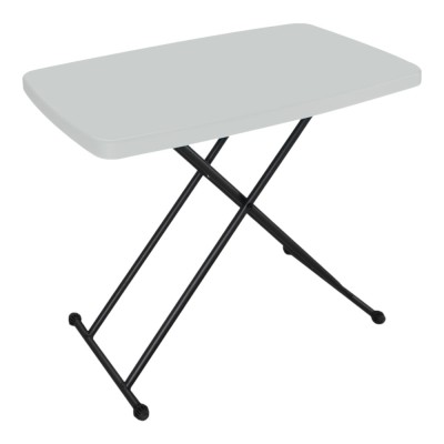 ΤΡΑΠΕΖΙ ΠΛΑΣΤΙΚΟ ΑΣΠΡΟ ΜΕ ΑΝΑΔΙΠΛΟΥΜΕΝΑ ΜΕΤΑΛΛΙΚΑ ΠΟΔΙΑ ΤΡΙΩΝ ΘΕΣΕΩΝ 76x49x74εκ. ANKOR