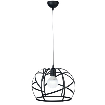 Φωτιστικό πλέγμα μέταλλο μαύρο Ε27 Φ35 1φ