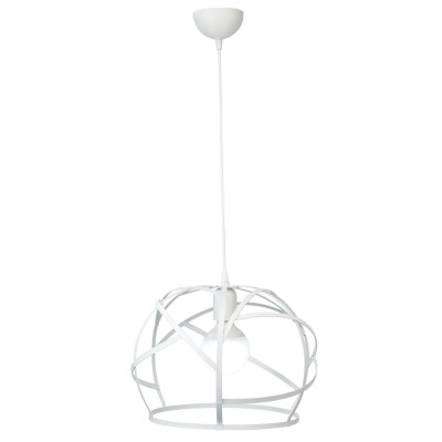 Φωτιστικό πλέγμα μέταλλο λευκό Ε27 Φ35 1φ