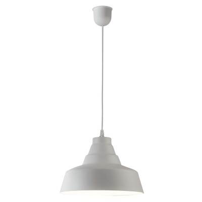 Φωτιστικό μονόφωτο αλουμίνιο λευκό Ε27 Φ30