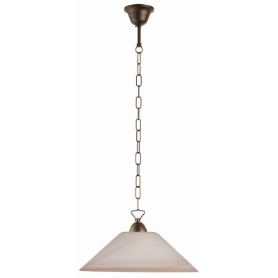 Φωτιστικό μονόφωτο γυαλί καφέ Ε27 Φ45