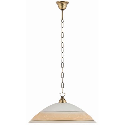 Φωτιστικό μονόφωτο γυαλί μελί Ε27 Φ45