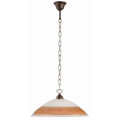 Φωτιστικό μονόφωτο γυαλί καφέ Ε27 Φ45