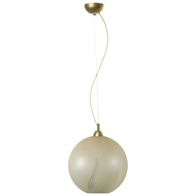 Φωτιστικό μονόφωτο γυαλί μελί Ε27 Φ30