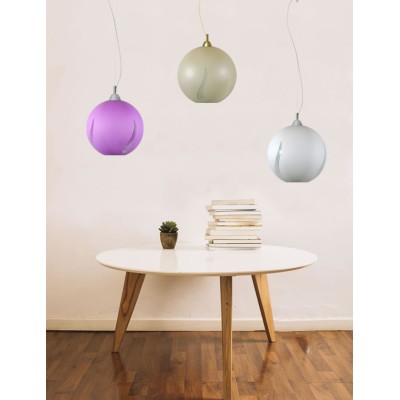 Φωτιστικό μονόφωτο γυαλί μελί Ε27 Φ30