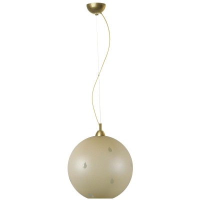 Φωτιστικό μονόφωτο γυαλί μελί Ε27 Φ30