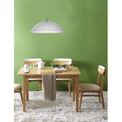 Φωτιστικό μονόφωτο Plexiglass λευκό σατινέ Ε27 Φ40