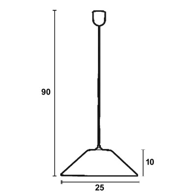 Φωτιστικό μονόφωτο γυαλί λευκό Ε27 Φ25