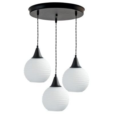 Φωτιστικό Πολύφωτο 3φ Μέταλλο/Γυαλί Ε27