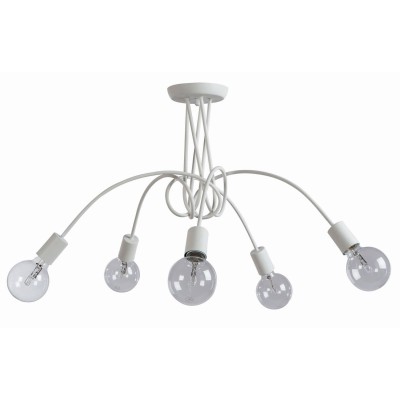 Φωτιστικό Πολύφωτο 5φ Μέταλλο λευκό Ε27