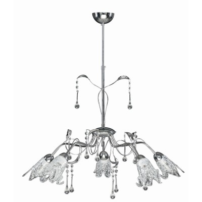 Φωτιστικό Πολύφωτο 5φ Μέταλλο χρώμιο/Γυαλί Ε14