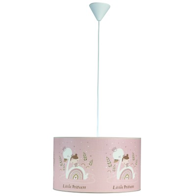 Φωτιστικό μονόφωτο παιδικό αμπαζούρ κύκνος Ε27 Φ40