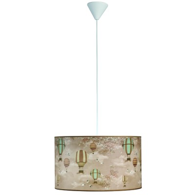 Φωτιστικό μονόφωτο παιδικό αμπαζούρ αερόστατο Ε27 Φ40