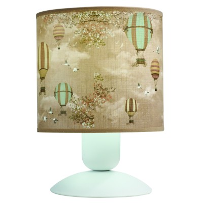 Φωτιστικό πορτατίφ παιδικό αμπαζούρ αερόστατο Ε27 Φ15