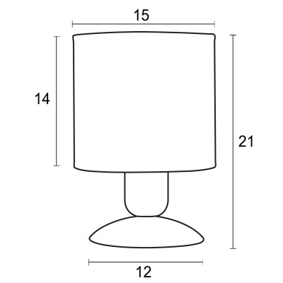 Φωτιστικό πορτατίφ παιδικό αμπαζούρ υδρόγειος Ε27 Φ15