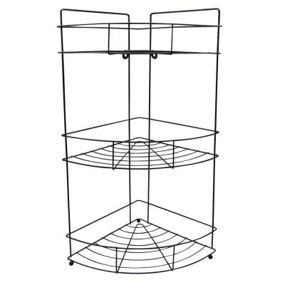 ΡΑΦΙΕΡΑ ΓΩΝΙΑ ΜΕΤΑΛΛΙΚΗ ΤΡΙΠΛΗ ΜΑΥΡΗ 22x22x52,5εκ.ANKOR