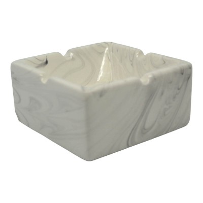 ΣΤΑΧΤΟΔΟΧΕΙΟ ΚΕΡΑΜΙΚΟ ΑΣΠΡΟ ΜΑΡΜΑΡΟ 10,3x10,3x5εκ.ANKOR