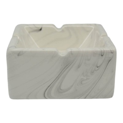 ΣΤΑΧΤΟΔΟΧΕΙΟ ΚΕΡΑΜΙΚΟ ΑΣΠΡΟ ΜΑΡΜΑΡΟ 10,3x10,3x5εκ.ANKOR