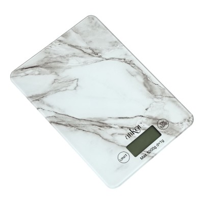 ΖΥΓΑΡΙΑ ΗΛΕΚΤΡΟΝΙΚΗ 5kg ΓΥΑΛΙΝΗ ΜΑΡΜΑΡΟ 15x21,5x1,6εκ.ANKOR