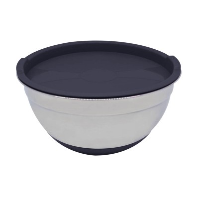 ΜΠΟΛ INOX ΜΕ ΜΑΥΡΟ ΚΑΠΑΚΙ ΚΑΙ ΒΑΣΗ ΣΙΛΙΚΟΝΗΣ 1,4lt ANKOR