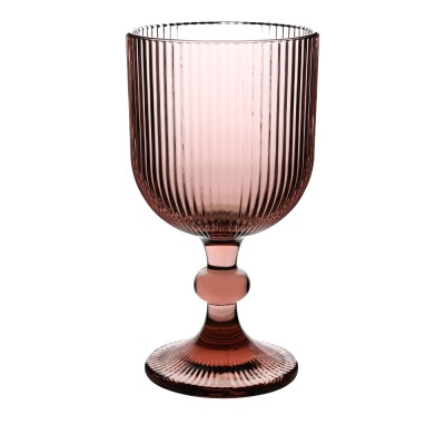 ΣΕΤ 6 ΤΜΧ ΠΟΤΗΡΙΑ ΓΥΑΛΙΝΑ ΚΟΛΟΝΑΤΑ 350ml ΣΕ ΜΩΒ ΧΡΩΜΑ ANKOR