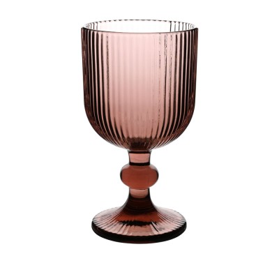 ΣΕΤ 6 ΤΜΧ ΠΟΤΗΡΙΑ ΓΥΑΛΙΝΑ ΚΟΛΟΝΑΤΑ 235ml ΣΕ ΜΩΒ ΧΡΩΜΑ ANKOR