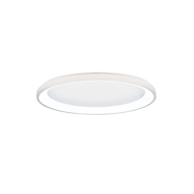 Inlight Πλαφονιέρα οροφής LED 38W 3CCT από λευκό μέταλλο και ακρυλικό D:80x5cm (42044-A-White)