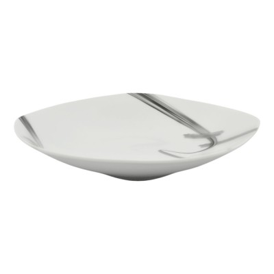 ΠΙΑΤΟ ΒΑΘΥ ΤΕΤΡΑΓΩΝΟ ΠΟΡΣΕΛΑΝΙΝΟ ΜΕ ΓΚΡΙ ΜΟΤΙΒΟ 22,5εκ. ANKOR