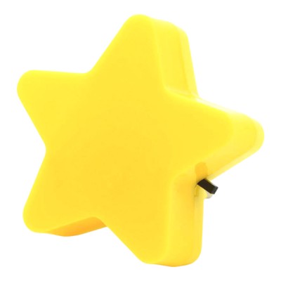 ΦΩΤΑΚΙ ΝΥΚΤΟΣ LED 0,2W ΜΕ ΔΙΑΚΟΠΤΗ ΣΕ ΣΧΗΜΑ ΑΣΤΕΡΙ ΚΙΤΡΙΝΟ 8x8x6εκ. ANKOR