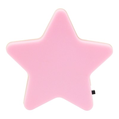 ΦΩΤΑΚΙ ΝΥΚΤΟΣ LED 0,2W ΜΕ ΔΙΑΚΟΠΤΗ ΣΕ ΣΧΗΜΑ ΑΣΤΕΡΙ ΡΟΖ 8x8x6εκ. ANKOR