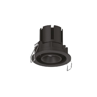Inlight Downlight σποτ 7W 3CCT σε μαύρη απόχρωση (X00230B)