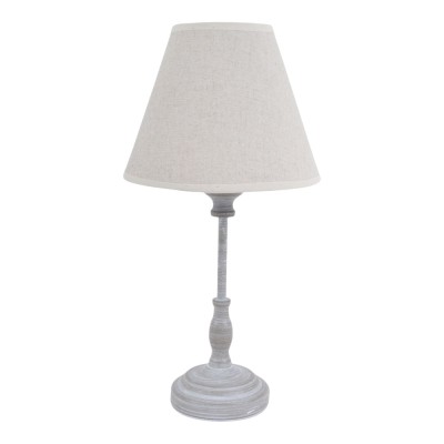 ΦΩΤΙΣΤΙΚΟ ΕΠΙΤΡΑΠΕΖΙΟ ΓΚΡΙ ΑΝΤΙΚΕ ΜΕ ΜΠΕΖ ΚΑΠΕΛΟ 19x19x37εκ.ANKOR