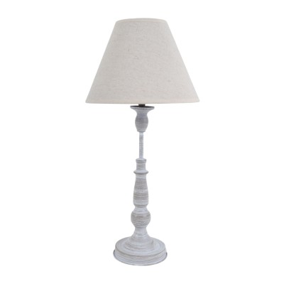 ΦΩΤΙΣΤΙΚΟ ΕΠΙΤΡΑΠΕΖΙΟ ΓΚΡΙ ΑΝΤΙΚΕ ΜΕ ΜΠΕΖ ΚΑΠΕΛΟ 23x23x49εκ.ANKOR