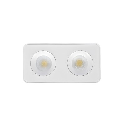 Inlight Downlight σποτ 2*8W 3CCT σε λευκή απόχρωση (X00270W)