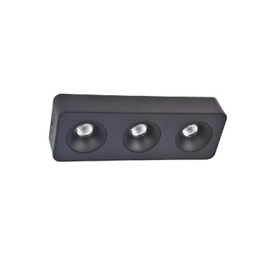 Inlight Downlight σποτ 3*8W 3CCT σε μαύρη απόχρωση (X00280B)