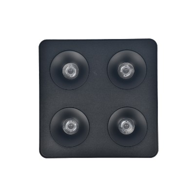 Inlight Downlight Mounted σποτ 4*8W 3CCT σε μαύρη απόχρωση (X00290B)